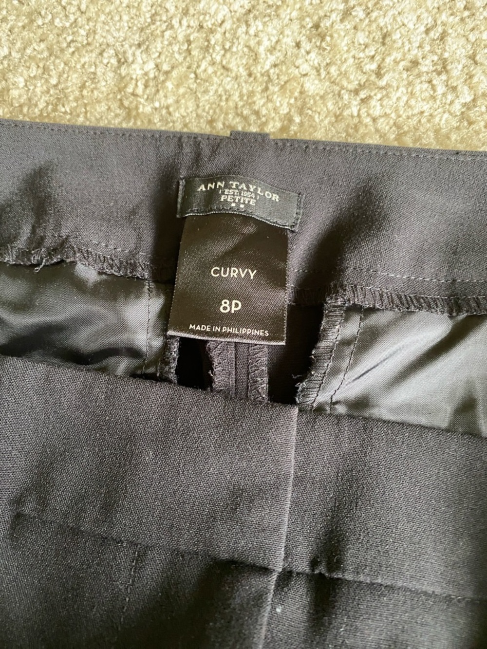 Ann Taylor Black Boot-Cut Dress Pants - Picture 3 of 3